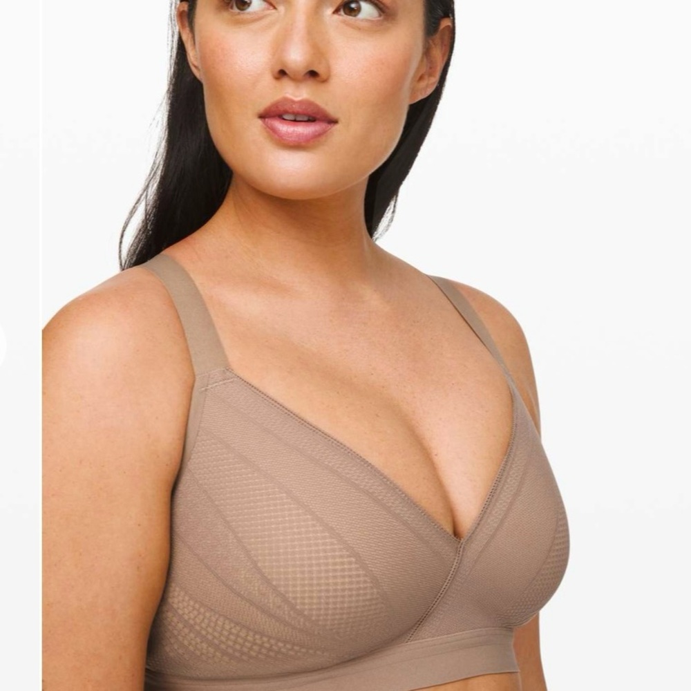Lululemon Awake To Lace Bra Soft Sand